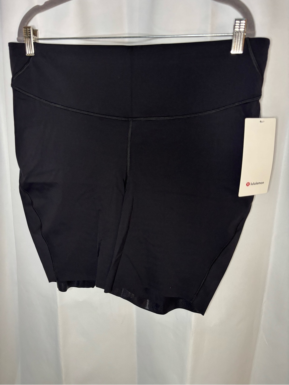 NWT Lululemon Base Pace HR 8” Bike Shorts Black Size 18 Fast & Free Running - Picture 4 of 6